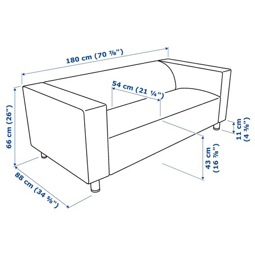 IKEA/イケア/通販]KLIPPAN クリッパン 2人掛けソファ, ヴィースレ