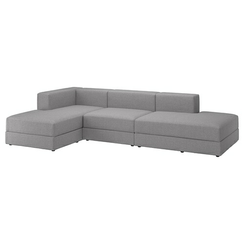 IKEA イェッテボ　ソファ JÄTTEBO 2.5-seat mod sofa w chaise, left/Samsala dark yellow
