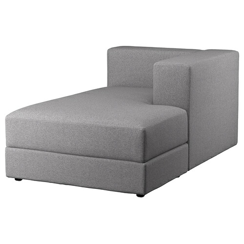 [IKEA/イケア/通販]JATTEBO イェッテボ 寝椅子モジュール 右, アームレスト付き/トネルード グレー[5](a)(69494589)