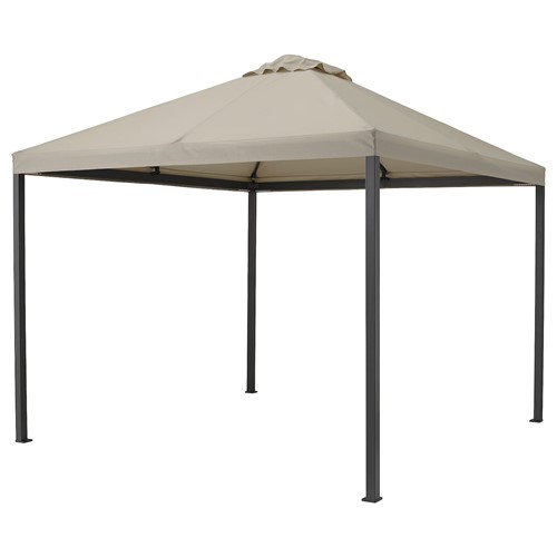 [IKEA/イケア/通信販売]HIMMELSO ヒッメルソー ガゼボ, うす暗い薄墨色/薄墨色ベージュ[L](b)(50480629)
