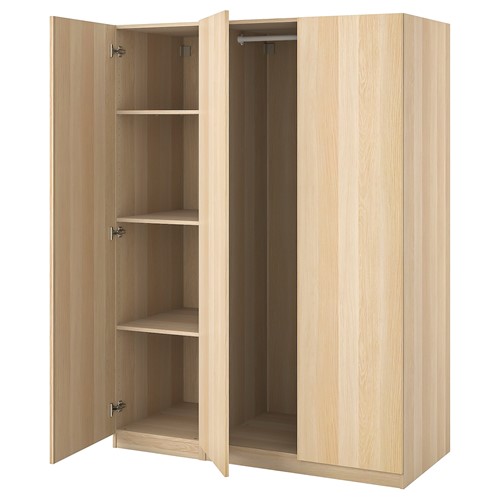 [IKEA/イケア/通信販売]PAX パックス / FORSAND フォルサンド ワードローブコンビネーション, ホワイトステインオーク調[12](a)(09429709)