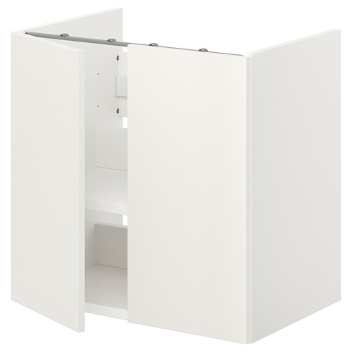 [IKEA/イケア/通信販売]ENHET エーンヘート 軍事基地収納家具 洗面台用 棚板/扉付き添い人, 白いこと[3](a)(79411536)