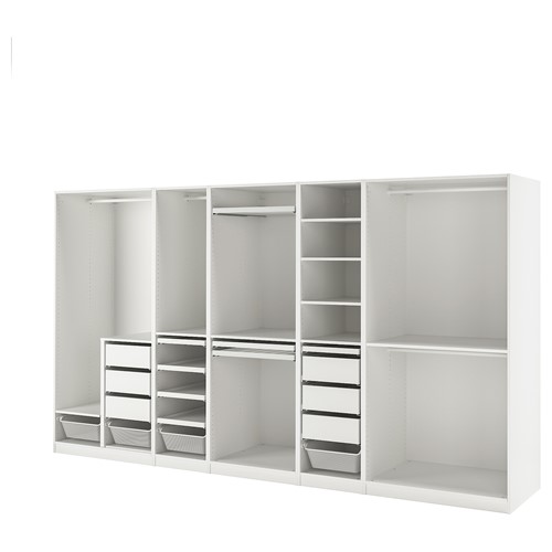 [IKEA/イケア/通信販売]PAX パックス ワードローブコンビネーション, 白いこと[26](a)(79420263)