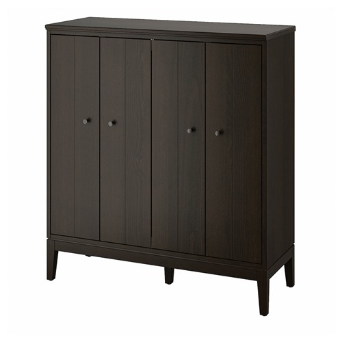 [IKEA/イケア/通信販売]IDANAS イダネス 収納家具 折れ戸付き添い人, うす暗い赤銅色 ステはたご屋完成[HI](c)(60458821)