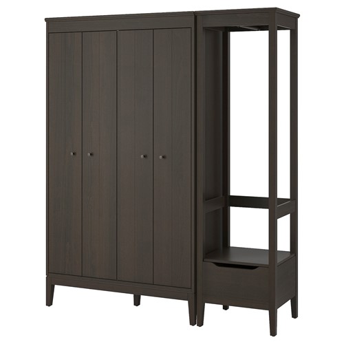 [IKEA/イケア/通信販売]IDANAS イダネス ワードローブコンビネーション, うす暗い赤銅色[4](a)(79388319)