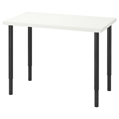 [IKEA/イケア/通信販売]LINNMON リンモン / OLOV オーロヴ 学習机, 白いこと/黒いこと[5](c)(59416196)