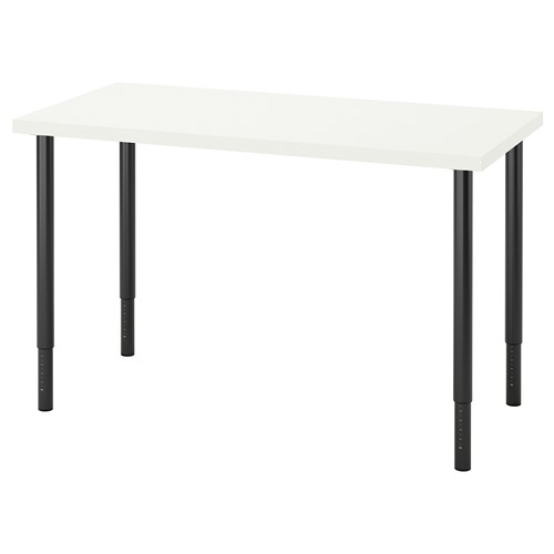 [IKEA/イケア/通信販売]LAGKAPTEN ラグカプテン / OLOV オーロヴ 事務机, 白いこと/黒いこと[5](a)(99416774)
