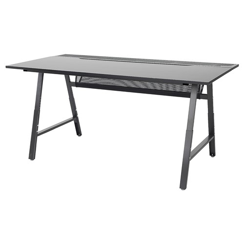 [IKEA/イケア/通信販売]UTESPELARE ウーテスペラレ ゲーミングデスク, 黒いこと[K](c)(40500350)