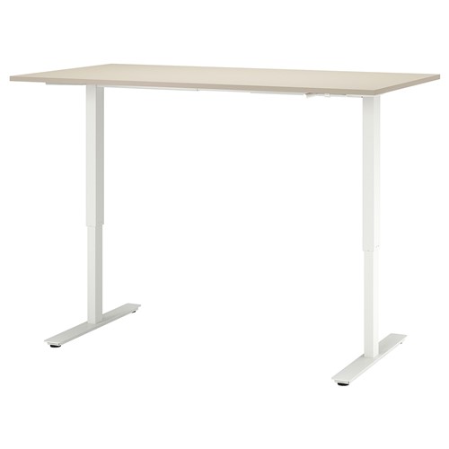 【完成品】IKEA BEKANT デスク 昇降式 160x80 Amazon.co.jp: IKEA BEKANTデスク、160x80cm、ホワイトステイン