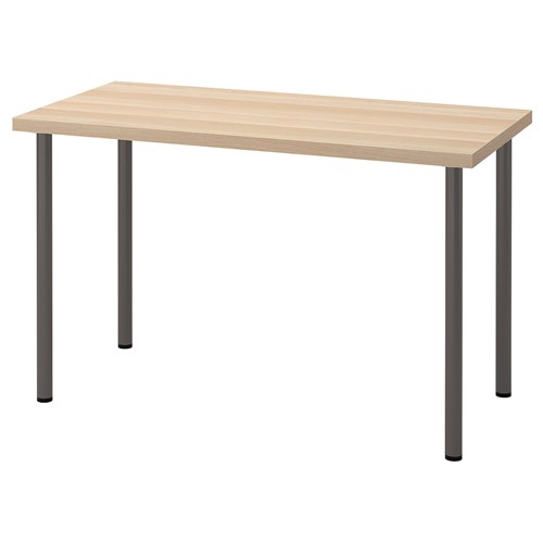 [IKEA/イケア/通信販売]LAGKAPTEN ラグカプテン / ADILS オディリス 勉強机, ホワイトステインオーク調/まっ黒い薄墨色[5](c)(79416888) ユニットデスク-デスク-インテリア・寝具・収納