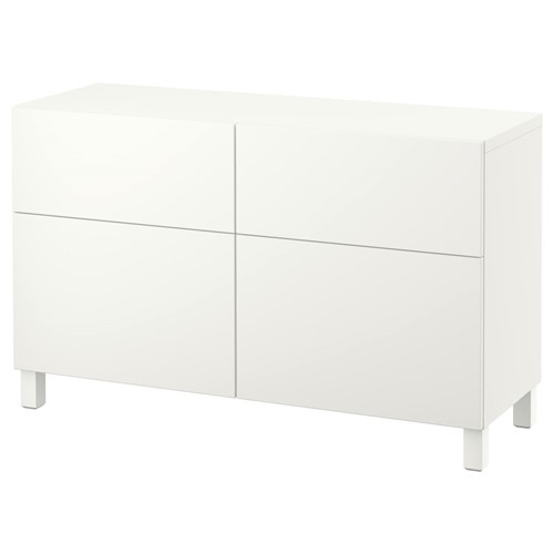 IKEA ベストー BESTÅ ベストー 収納コンビネーション 扉付, ホワイト ラップ