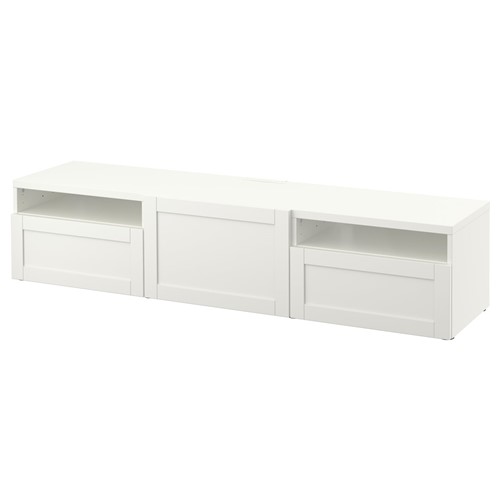 【美品】IKEA HAUGA ハウガ テレビ台 ホワイト 138x36x54 HAUGA ハウガ テレビ台, ホワイト, 138x36x54 cm - IKEA