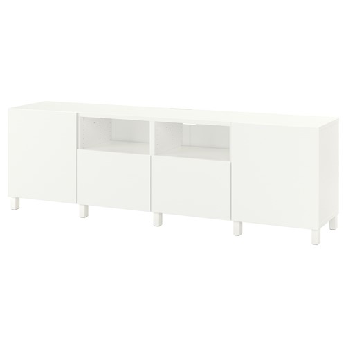[IKEA/イケア/通販]BESTA ベストー テレビ台 扉&引き出し付き, ホワイト/ラップヴィーケン/ストゥッバルプ ホワイト[22](a)(89401358)