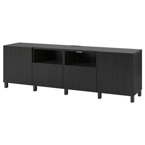 楽天市場】IKEA イケア BESTÅ ベストー テレビ台 引き出し&扉付き