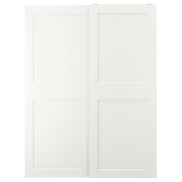[IKEA/イケア/通信販売]GRIMO グリモ 引き戸 2枚組, 白いこと[LK](a)(00521528)