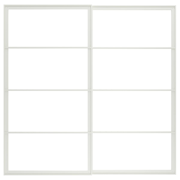 [IKEA/イケア/通信販売]PAX パックス 引き戸用軽銀枠 軌跡付き添い人, 白いこと[K](a)(70473374)