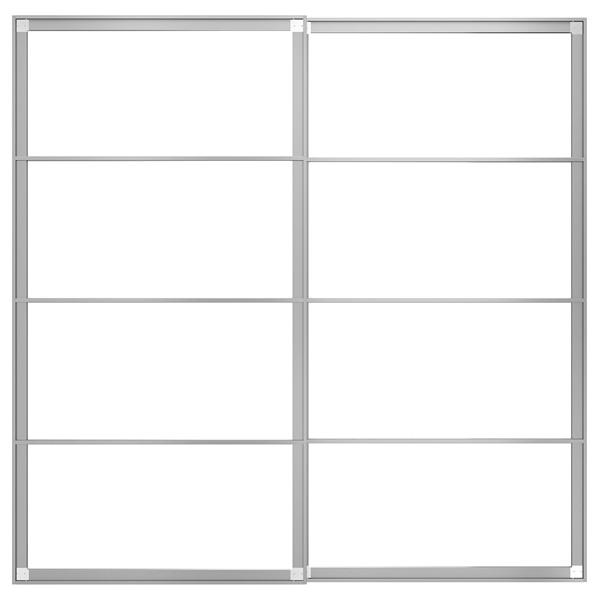 [IKEA/イケア/通信販売]PAX パックス 引き戸用軽銀枠 軌跡付き添い人, 軽銀[K](a)(50473370)