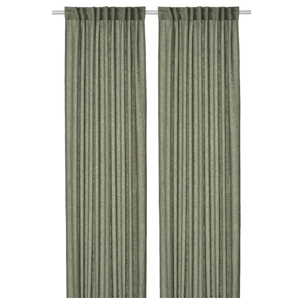 楽天市場】【NEW】IKEA ikeaDYTÅG ディトーグ カーテン1組, ダーク