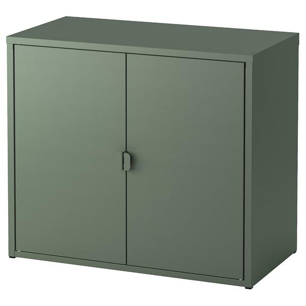 IKEA ivar イーヴァル　グレーグリーン　キャビネット　メッシュ IVAR イーヴァル キャビネット 扉付, グレーグリーン メッシュ