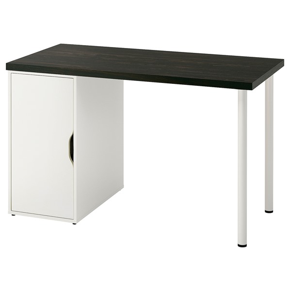 [IKEA/イケア/通信販売]LAGKAPTEN ラグカプテン / ALEX アレクス 学習机, 黒いこと赤銅色/白いこと[4](d)(59510938)