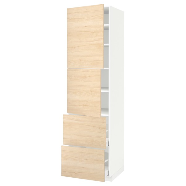[IKEA/イケア/通信販売]METOD メトード / MAXIMERA マキシメーラ ご機嫌押し入れ 扉2枚+抽き出し2段付き添い人, 白いこと/アスケルスンド ライトアッシュ調[11](a)(19447996)