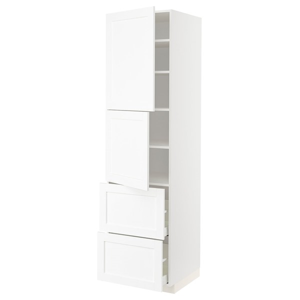 [IKEA/イケア/通信販売]METOD メトード / MAXIMERA マキシメーラ ご機嫌押し入れ 扉2枚+抽き出し2段付き添い人, 白いこと エンコーピング/白いこと 肌理調[11](a)(59474092)