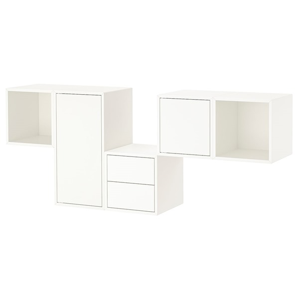 [IKEA/イケア/通販]EKET エーケト 壁取り付け式キャビネットコンビネーション, ホワイト[10](d)(39329398)