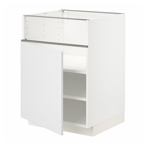 [IKEA/イケア/通販]METOD メトード ベースキャビネット コンロ用/フィッシュグリル/扉, ホワイト/ステーンスンド ホワイト[5](a)(99450975)