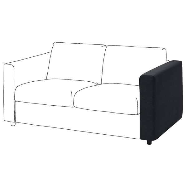 [IKEA/イケア/通販]VIMLE ヴィムレ アームレスト, サクセマーラ ブラックブルー[BG](a)(99392495)