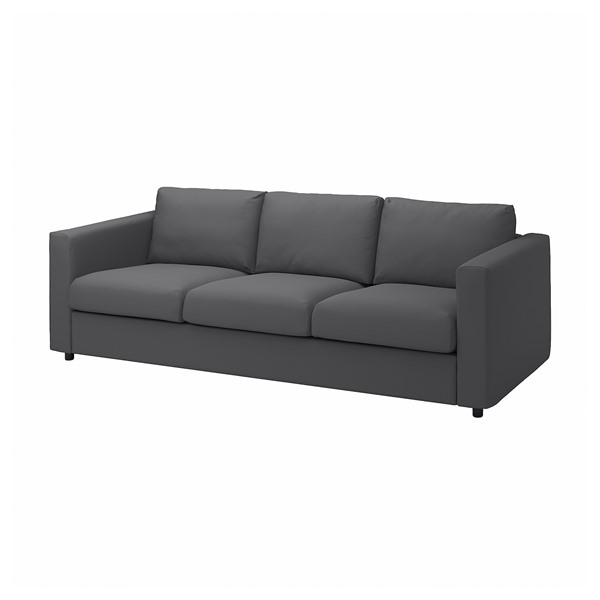 [IKEA/イケア/通信販売]VIMLE ヴィムレ 3人掛け寝椅子, ハーラルプ 薄墨色[6](a)(49399041) ソファ-ソファ・ソファベッド