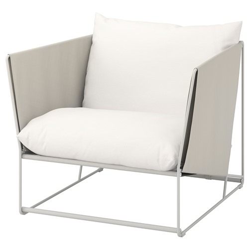 [IKEA/イケア/通信販売]HAVSTEN ハーヴステン ひじ掛けいす 室外用, ベージュ/ベージュ[IH](a)(89500952)