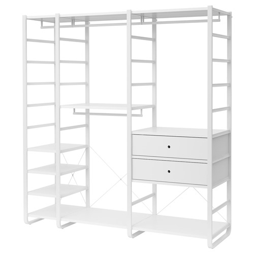 [IKEA/イケア/通信販売]ELVARLI エルヴァーリ ワードローブコンビネーション, 白いこと[24](a)(29188006)