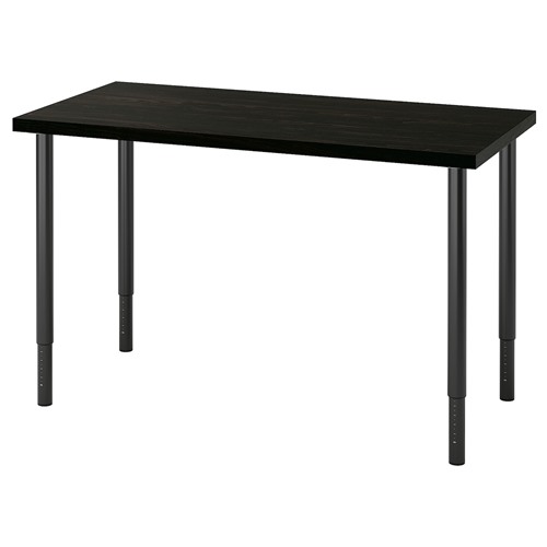 [IKEA/イケア/通信販売]LAGKAPTEN ラグカプテン / OLOV オーロヴ 事務机, 黒いこと赤銅色/黒いこと[5](a)(59417030)