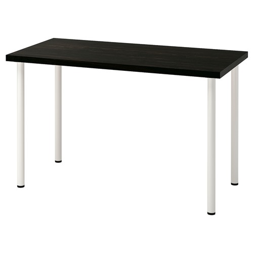 [IKEA/イケア/通信販売]LAGKAPTEN ラグカプテン / ADILS オディリス 事務机, 黒いこと赤銅色/白いこと[5](c)(89417019)