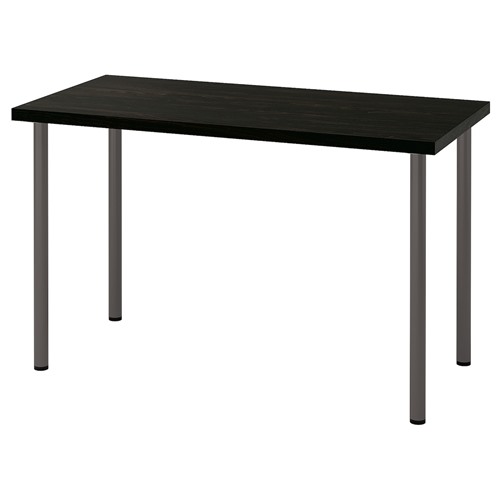 [IKEA/イケア/通信販売]LAGKAPTEN ラグカプテン / ADILS オディリス 事務机, 黒いこと赤銅色/うす暗い薄墨色[5](c)(59417025)