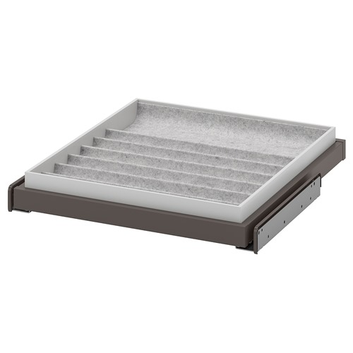 [IKEA/イケア/通販]KOMPLEMENT コムプレメント 引き出し式トレイ インサート付き, ダークグレー/ライトグレー[DD](a)(79437051)