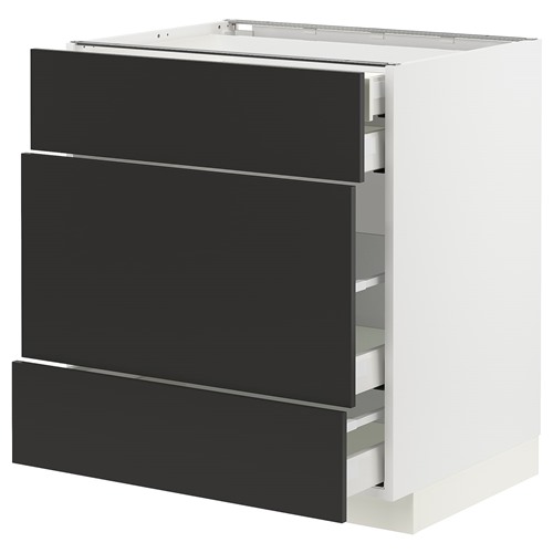 [IKEA/イケア/通信販売]METOD メトード / MAXIMERA マキシメーラ 軍事基地押し入れ 抽き出し向こう正面3枚/抽き出し4個付き添い人, 白いこと/ニッケボー 引っ敷き濃灰色[9](a)(69497583)