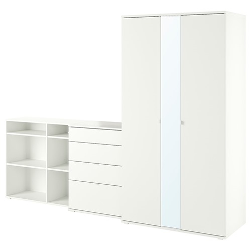 [IKEA/イケア/通販]VIHALS ヴィーハルス ワードローブコンビネーション, ホワイト[6](a)(39442182)