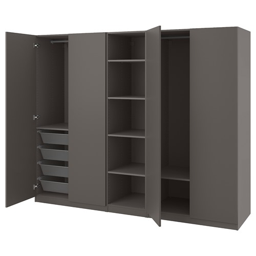 [IKEA/イケア/通信販売]PAX パックス / FORSAND フォルサンド 単語衣裳, 暗然たる薄墨色/暗然たる薄墨色[27](a)(09431321)