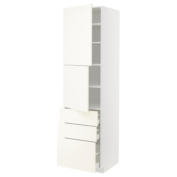 [IKEA/イケア/通信販売]METOD メトード / MAXIMERA マキシメーラ 御機嫌押し込み 扉2枚＋引き出し3個付き添い人, 白いこと/ヴァルステナ 白いこと[13](a)(19506759)