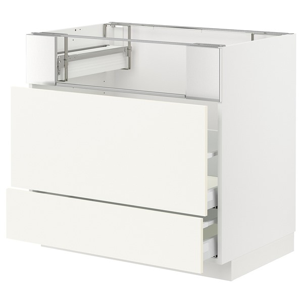 [IKEA/イケア/通信販売]METOD メトード / MAXIMERA マキシメーラ 軍事基地押し入れ コンロ/フィッシュグリル/抽き出し2個, 白いこと/ヴァルステナ 白いこと[8](a)(39506782)
