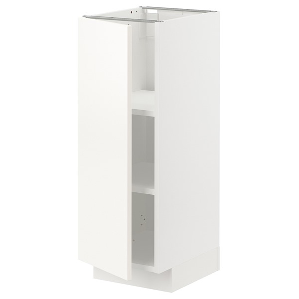 [IKEA/イケア/通販]METOD メトード ベースキャビネット 棚板付き, ホワイト/ヴァルステナ ホワイト[4](a)(59506738)