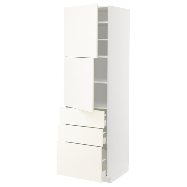 [IKEA/イケア/通信販売]METOD メトード / MAXIMERA マキシメーラ 御機嫌押し込み 扉2枚＋引き出し3個付き添い人, 白いこと/ヴァルステナ 白いこと[13](a)(59506757)