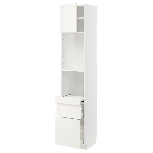 [IKEA/イケア/通販]METOD メトード / MAXIMERA マキシメーラ ハイキャビネット 引き出し式シェルフ/引き出し2個/扉付き, ホワイト/ヴァルステナ ホワイト[10](a)(69506813) 33,020円
