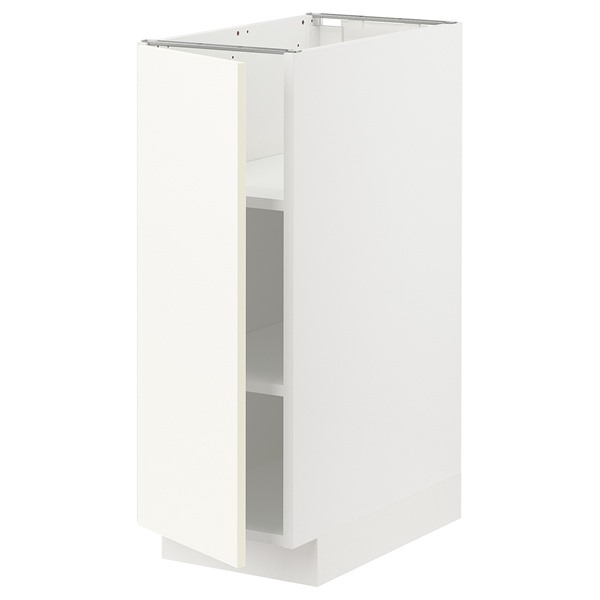 [IKEA/イケア/通販]METOD メトード ベースキャビネット 棚板付き, ホワイト/ヴァルステナ ホワイト[4](a)(09506613)