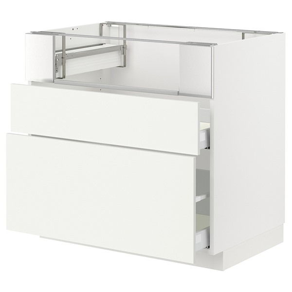 [IKEA/イケア/通信販売]METOD メトード / MAXIMERA マキシメーラ 軍事基地押し込み コンロ/フィッシュグリル/抽き出し2個, 白いこと/ヴァルステナ 白いこと[8](a)(99506779)
