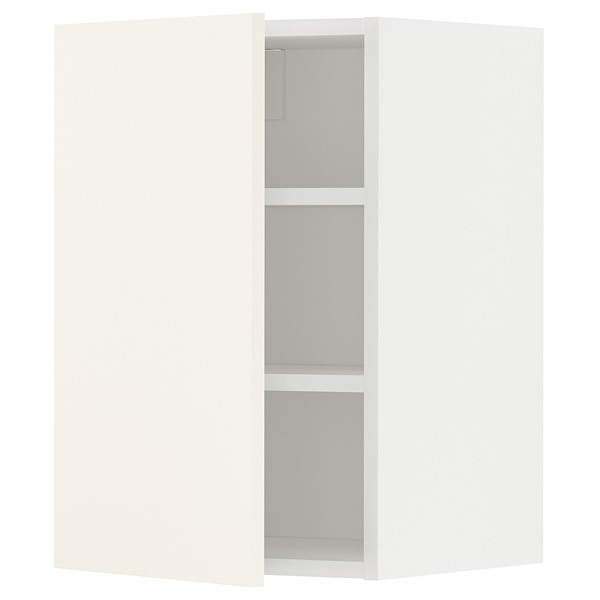 [IKEA/イケア/通販]METOD メトード ウォールキャビネット 棚板付き, ホワイト/ヴァルステナ ホワイト[4](a)(79506643)｜WEBYセレクション　店