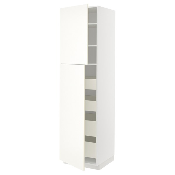 [IKEA/イケア/通信販売]METOD メトード / MAXIMERA マキシメーラ 御機嫌押し込み 扉2枚/棚板/抽き出し4個付き添い人, 白いこと/ヴァルステナ 白いこと[15](a)(29506768)