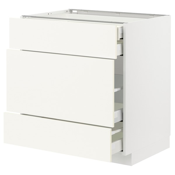 [IKEA/イケア/通信販売]METOD メトード / MAXIMERA マキシメーラ 軍事基地押し込み 抽き出し向こう正面3枚/抽き出し4個付き添い人, 白いこと/ヴァルステナ 白いこと[9](a)(09506694)
