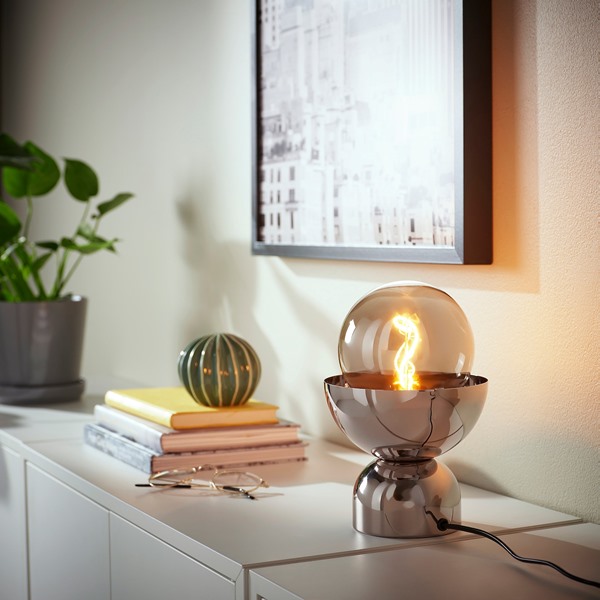 IKEA/イケア/通販]ACKJA アッキャ テーブルランプ, ニッケルメッキ[A